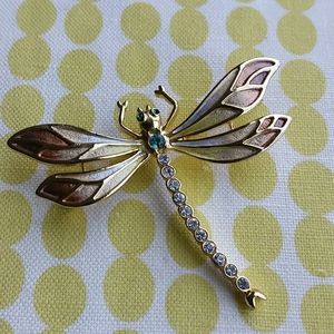 Vintage Carucci dragonfly brooch/pin